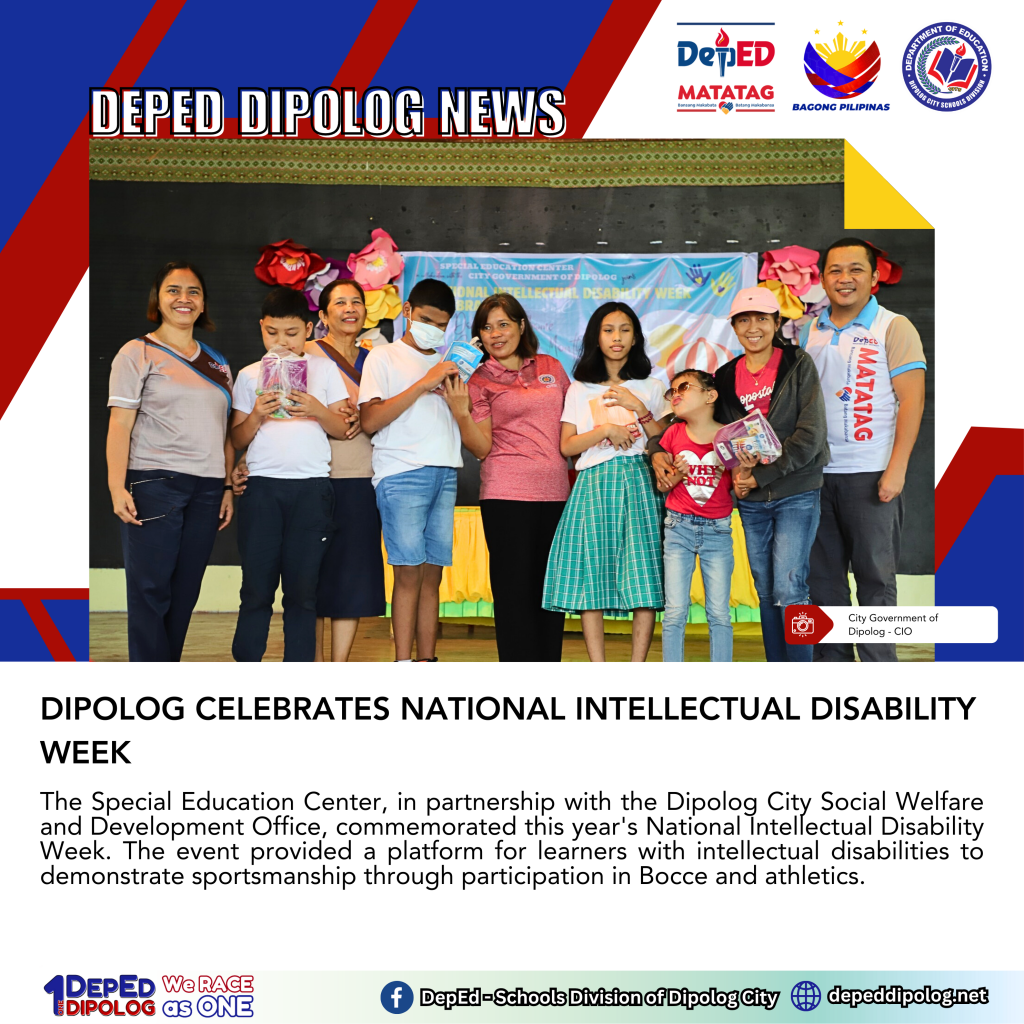 Dipolog Celebrates National Intellectual Disability Week | DepEd ...