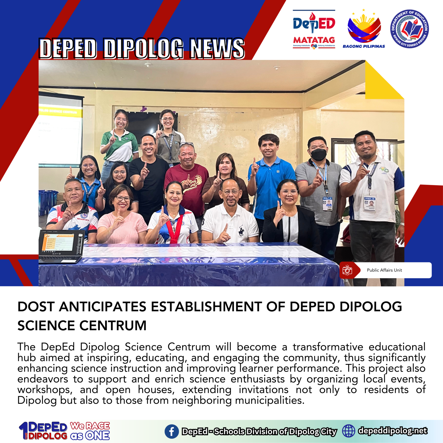 DOST Anticipates Establishment Of DepEd Dipolog Science Centrum | DepEd Dipolog City Schools ...