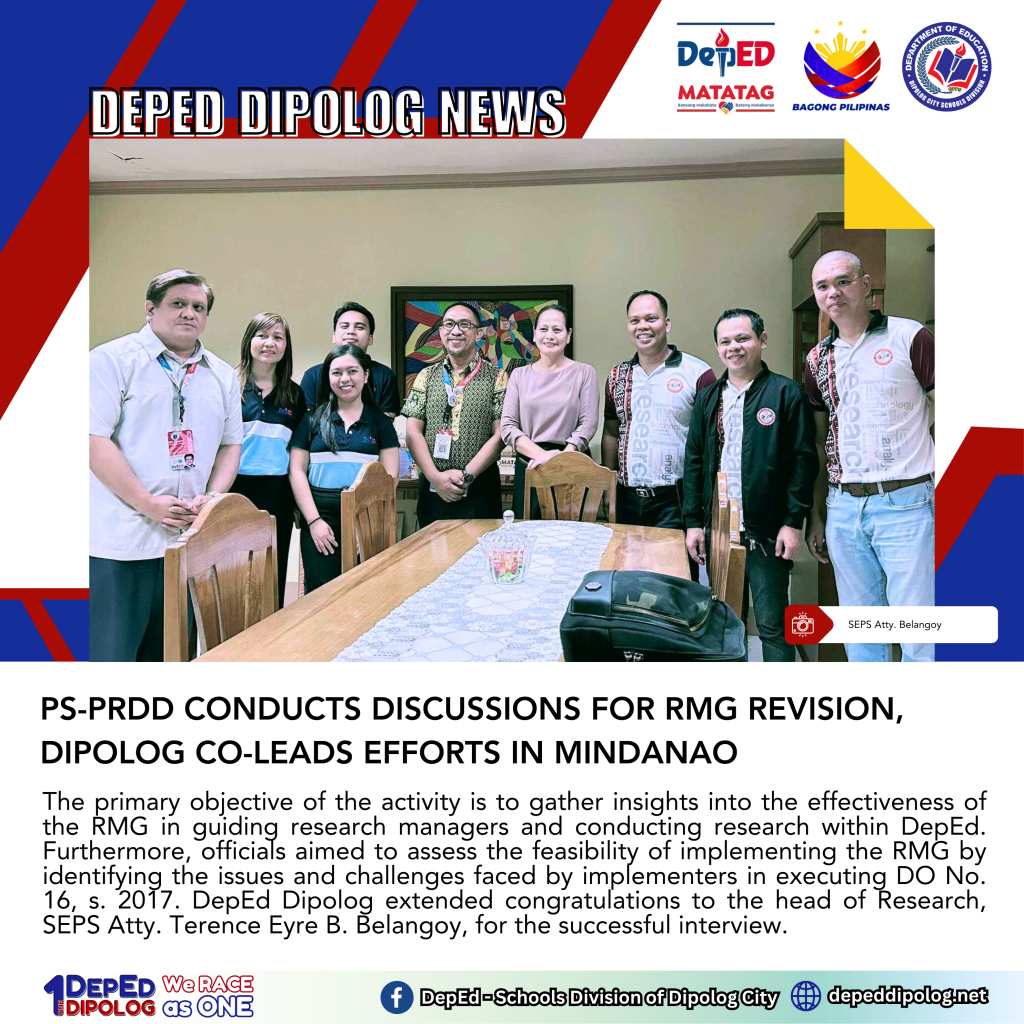 PS-PRDD Conducts Discussions For RMG Revision, Dipolog Co-leads Efforts ...